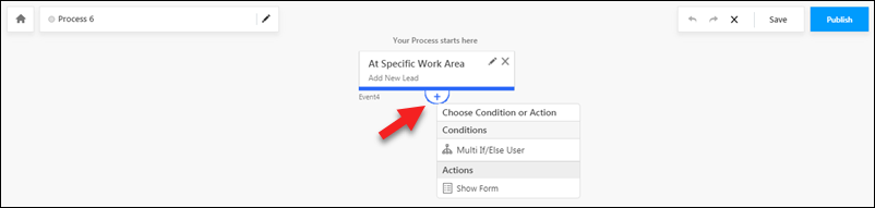 Process actions and conditions