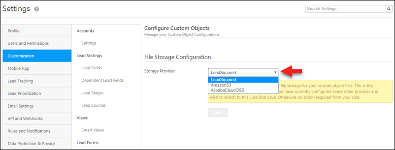 Configure custom objects