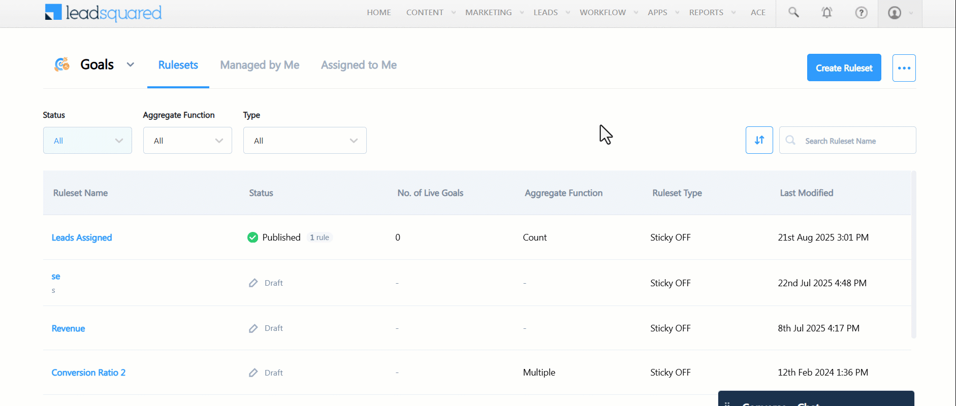 enable and configure suggested goal value