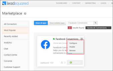 Integrate Facebook Conversions With LeadSquared Help Support