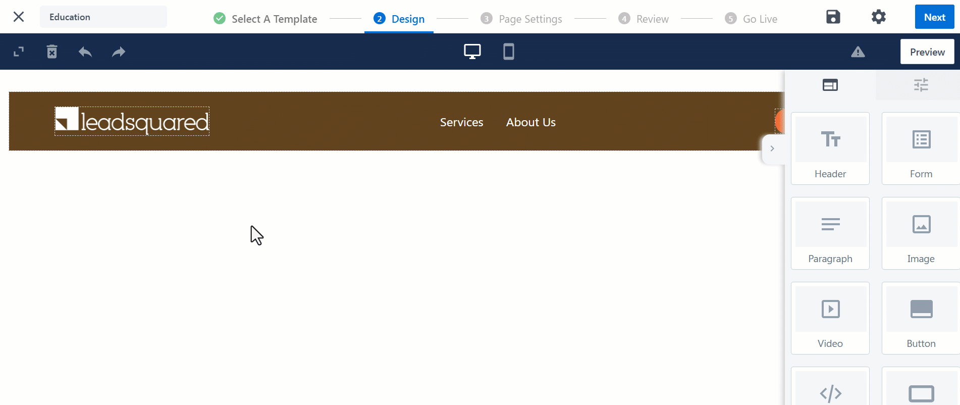 save and reuse sections on lpp