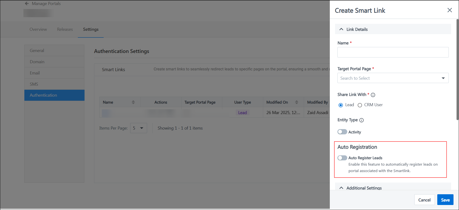 auto-register leads with smart links
