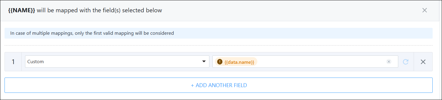custom mapping with trigger data
