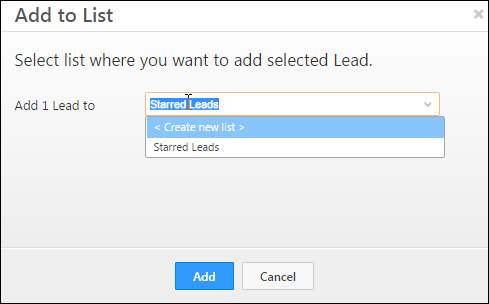 LeadSquared's Leads in a List