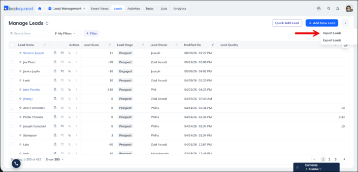 How to Quickly Add Leads - Help & Support