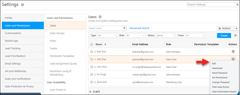 Change User Id LeadSquared Help And Support