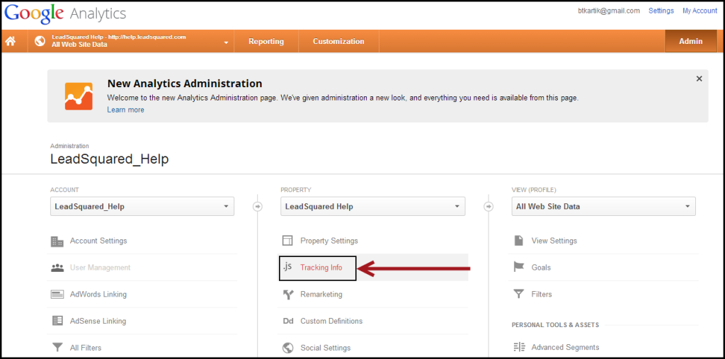 How can I track Landing Page visits in Google Analytics