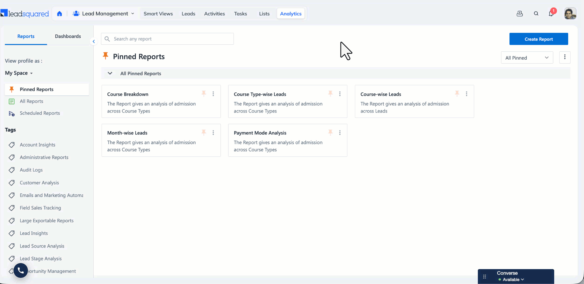 Find deleted leads in analytics