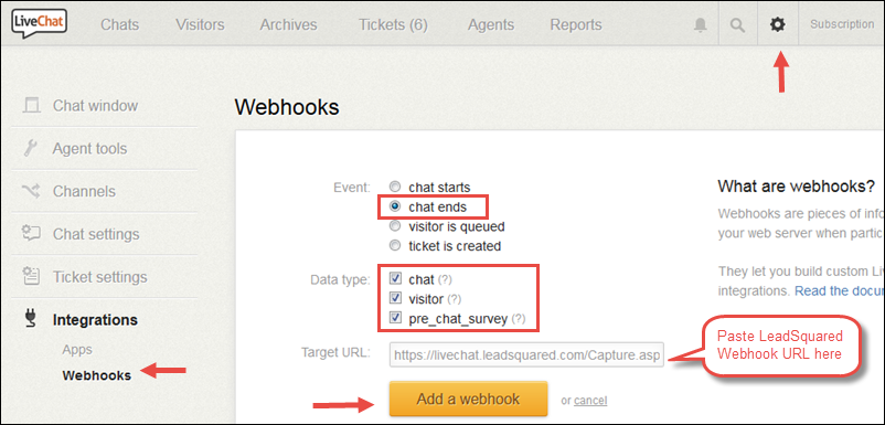 Chat End Webhook