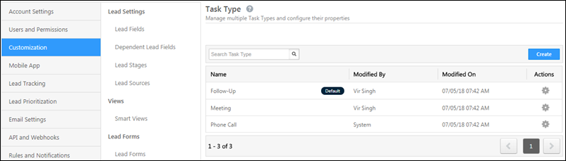 Task Type Config UI