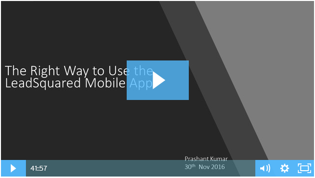 LeadSquared Mobile App