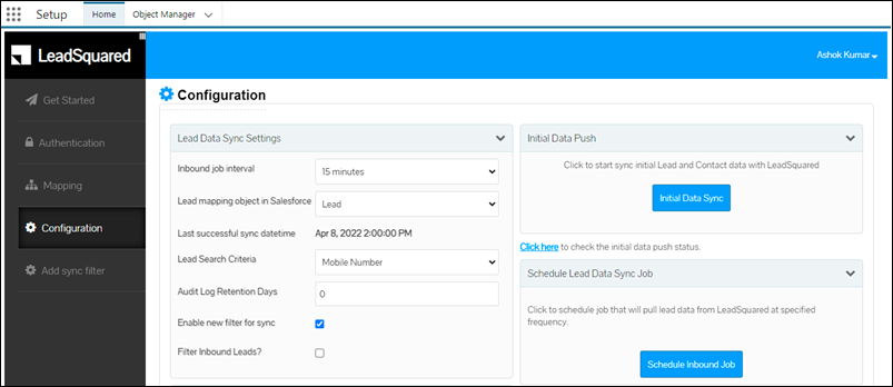 LeadSquared Salesforce Connector