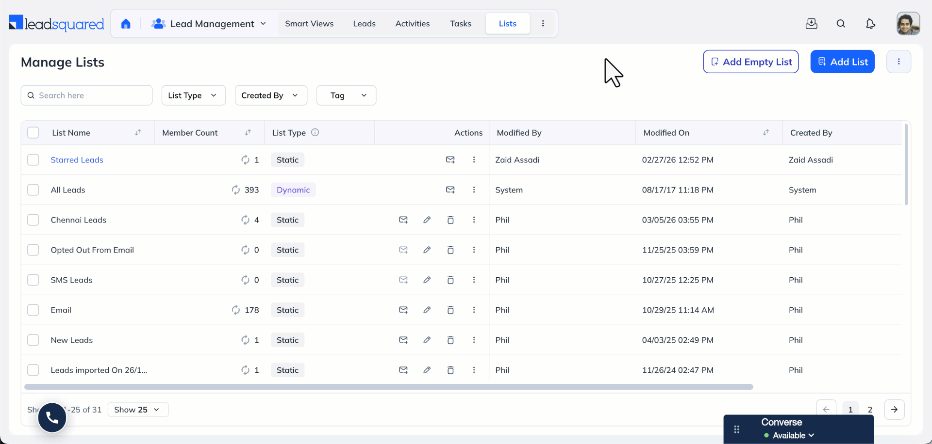 export more than 100000 leads