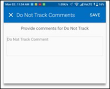 Do not track comments