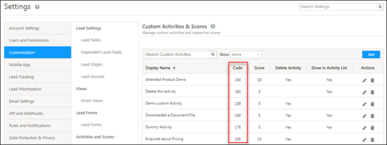Where can I find the Activity Code of an Activity? - Help & Support
