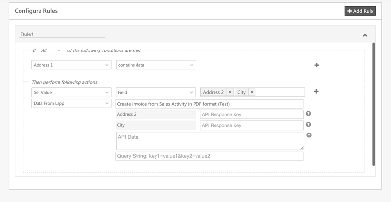 set data for multiple fields