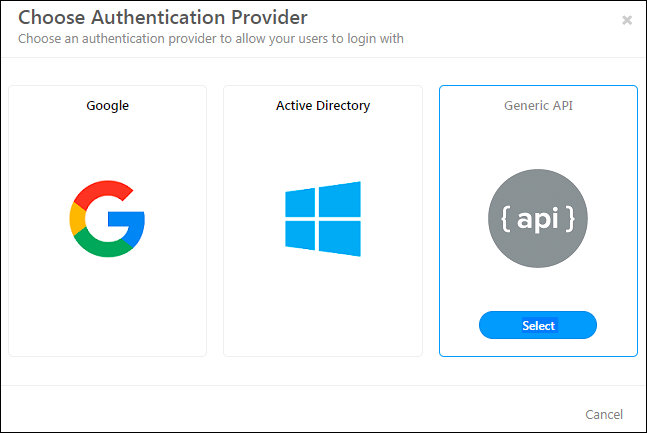 generic API Auth Provider