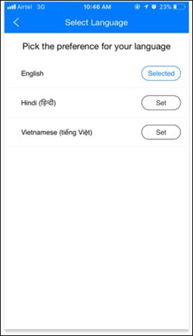 language preference iOS