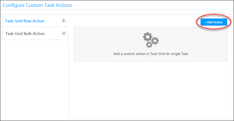 add new custom task action