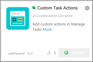 custom task connector update