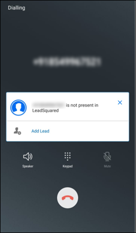 add new lead for unknown numbers