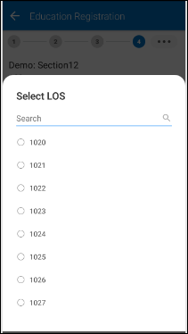 large option set on android