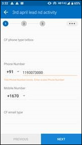 phone field validations on mobile