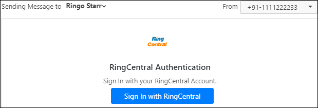 Sing in to RingCentral for agent numbers