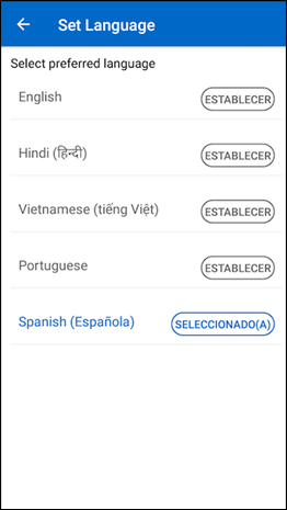 Language preference android