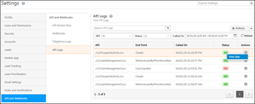 New Enhancements & API Logs Feature in LeadSquared - Help & Support