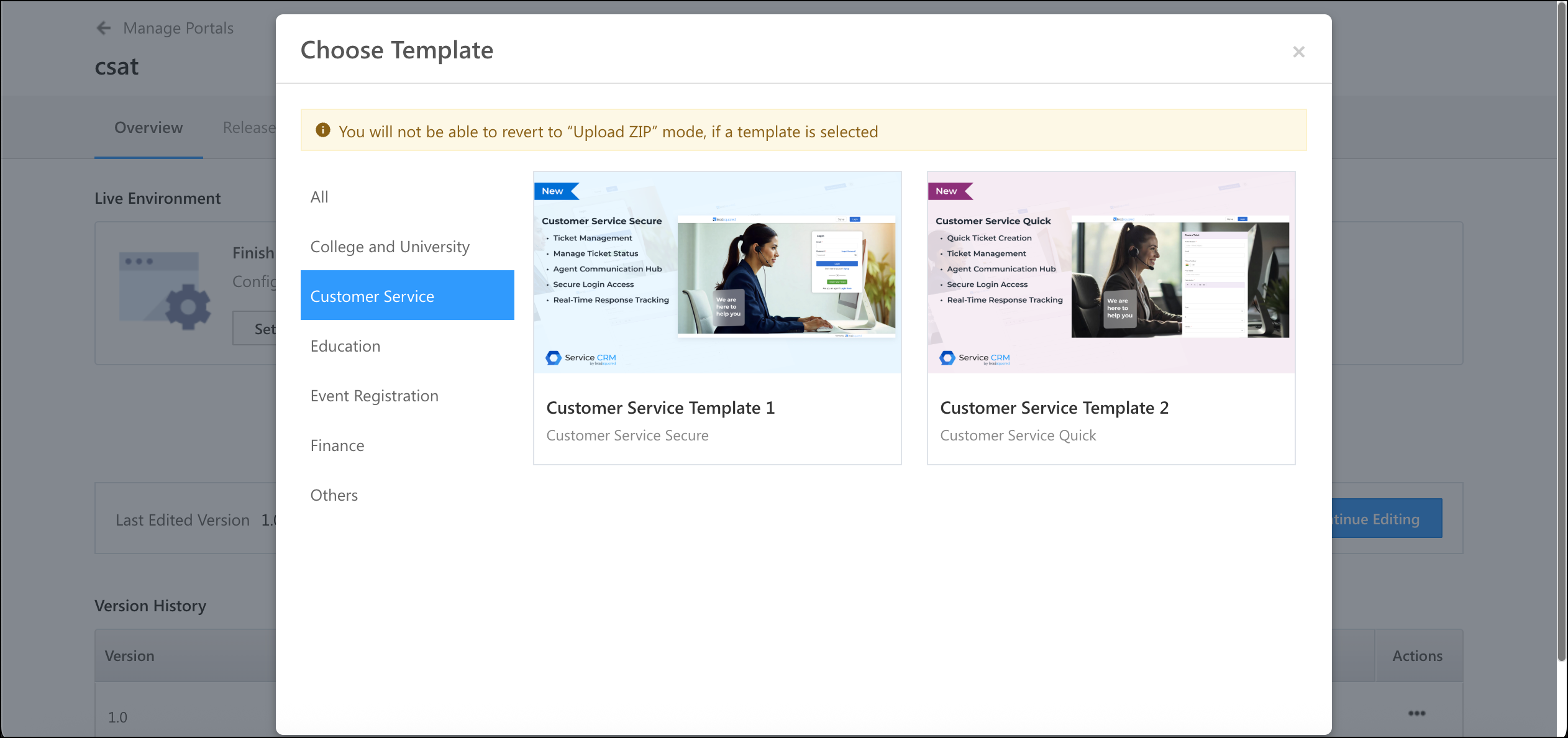 adding csat surveys on portals for service crm