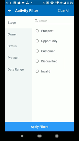 LeadSquared Mobile App updates