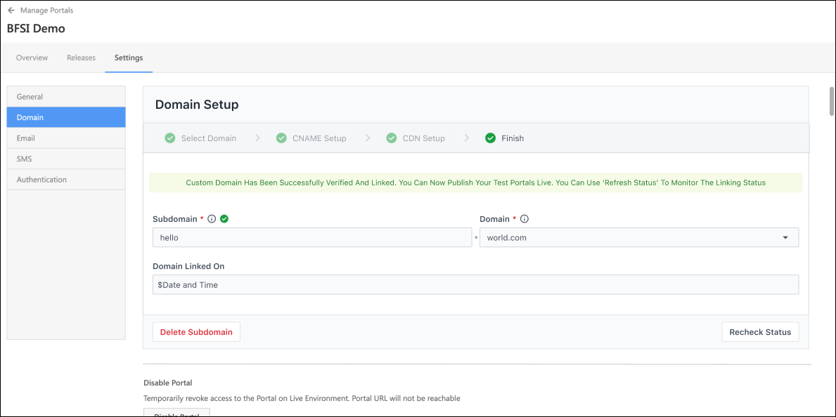 cdn verified last step