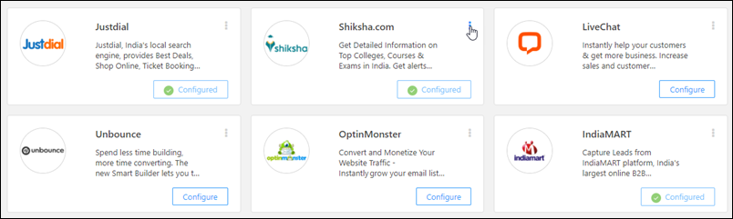Integrate LeadSquared with Shiksha.com
