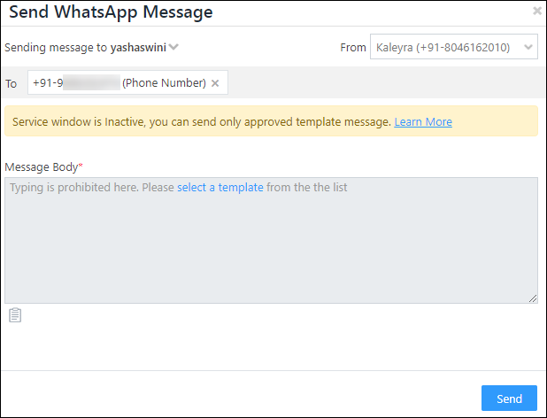 Integrate WhatsApp with LeadSquared