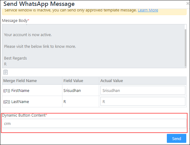 Integrate WhatsApp with LeadSquared