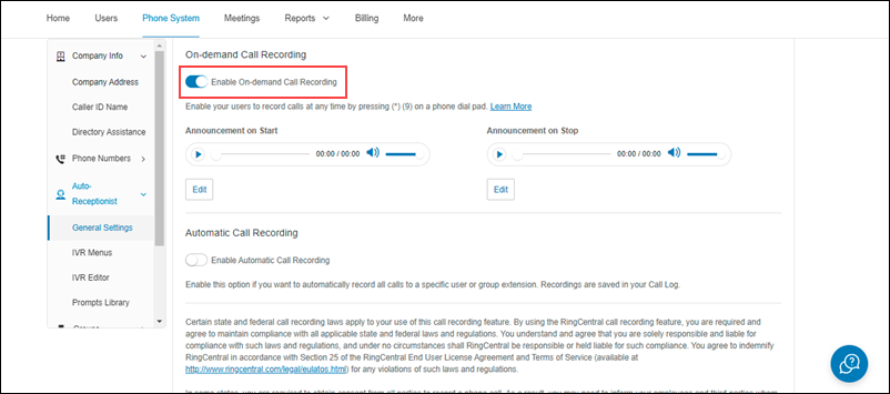 LeadSquared RingCentral Integration
