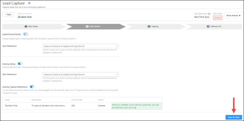 Integrate LeadSquared with Zendesk Chat