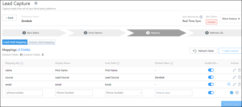 Integrate LeadSquared with your custom data source