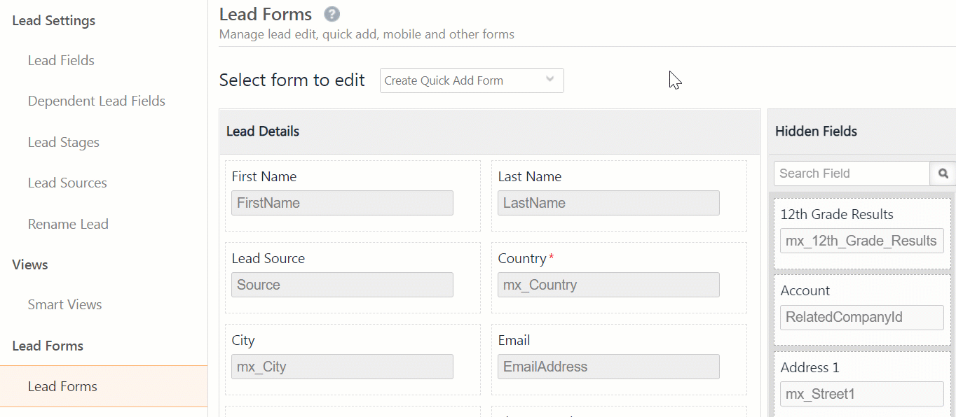 LeadSquared - Creating Lead Forms