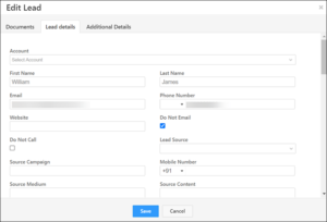 Manage Leads - Help & Support