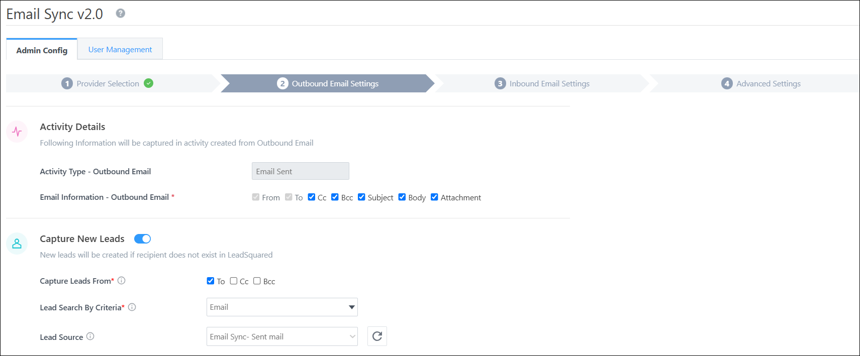 LeadSquared Email Sync for Google and Outlook