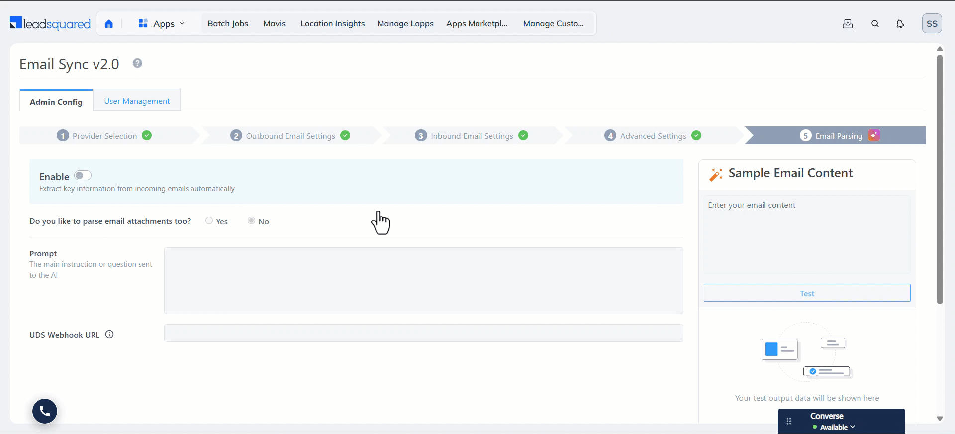 LeadSquared Email Sync Connector