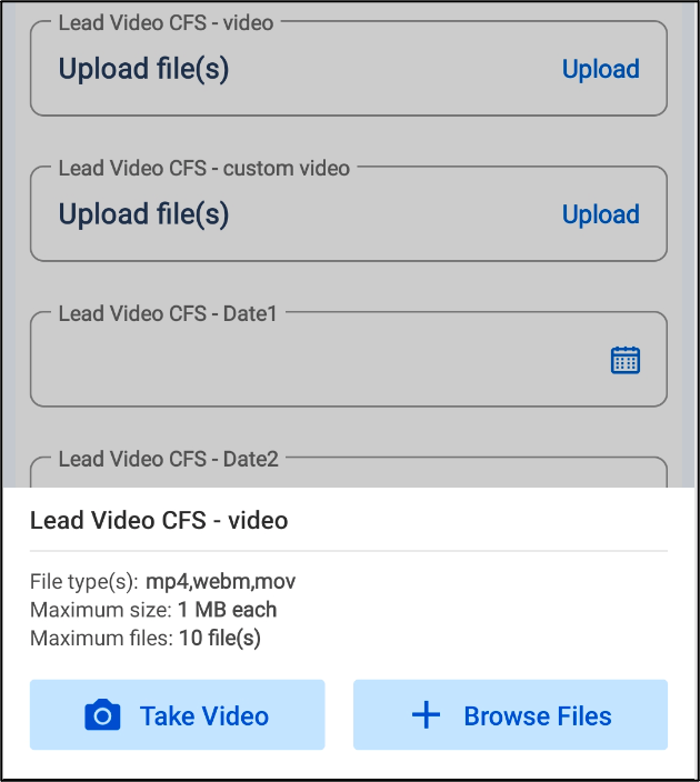 LeadSquared - Upload lead video on mobile app