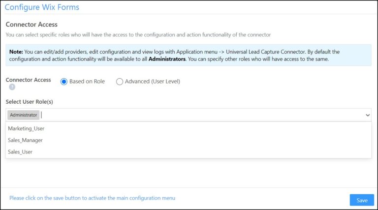 Integrate Wix Forms with LeadSquared - Help & Support
