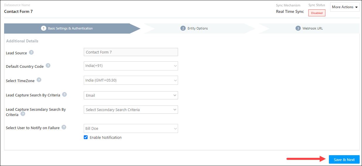 contact form 7 basic settings