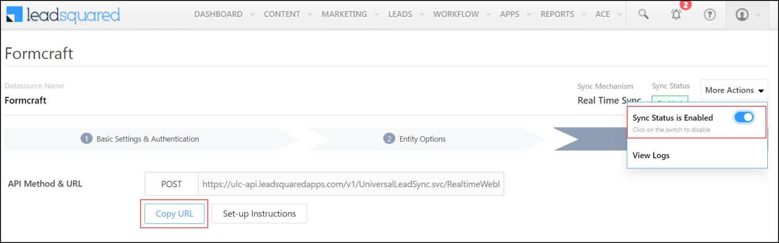 Integrate Formcraft with LeadSquared - Help & Support