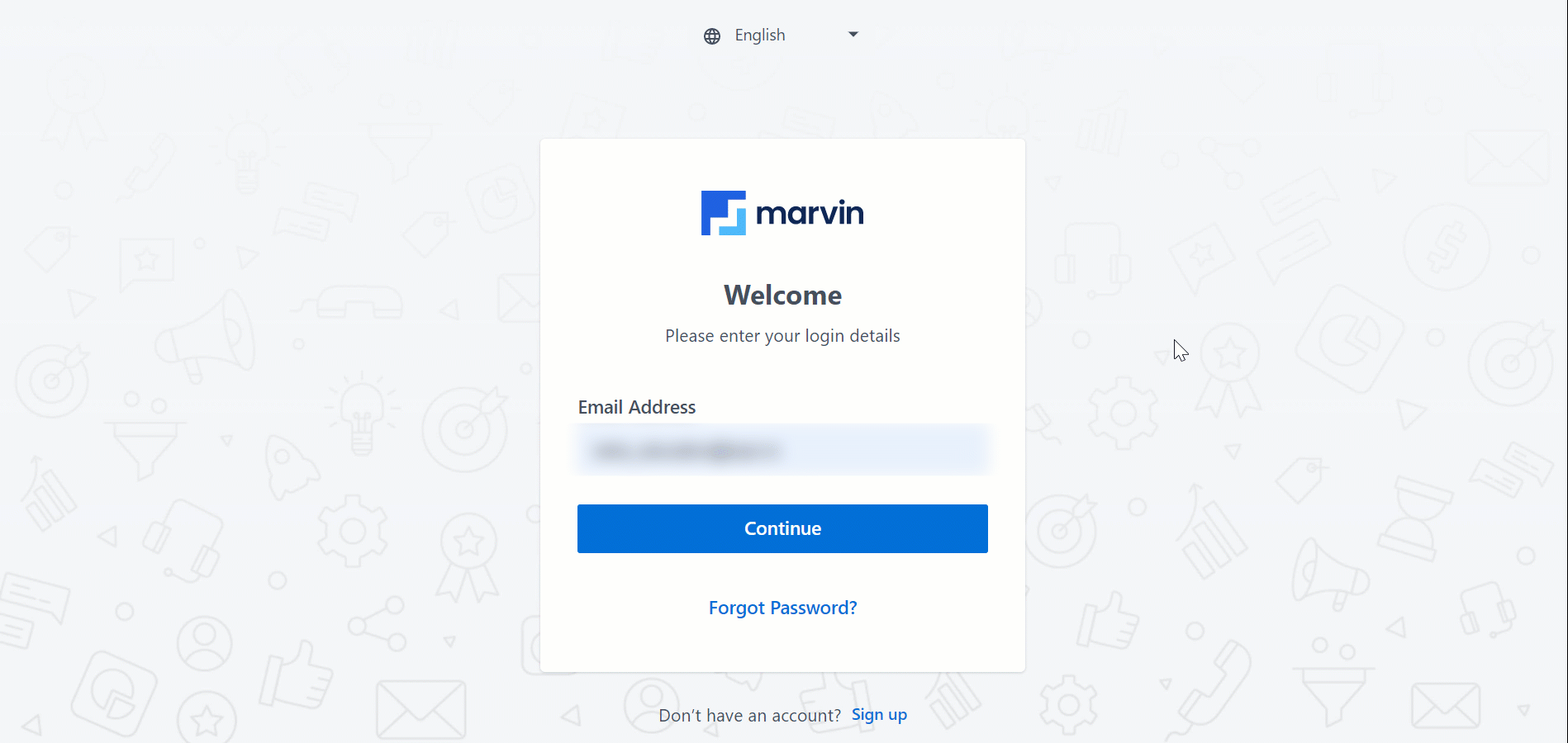LeadSquared - Marvin - login