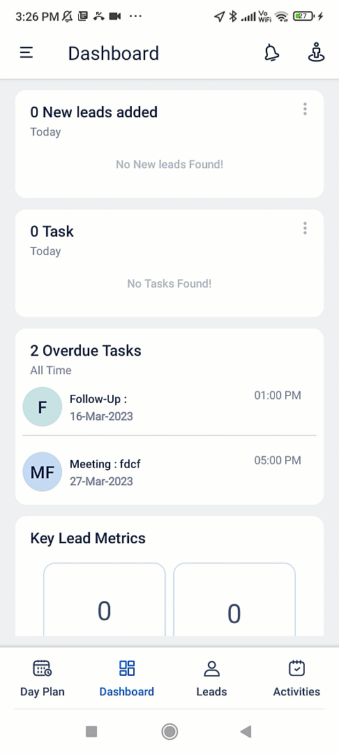 LeadSquared - Show Templates on Mobile App