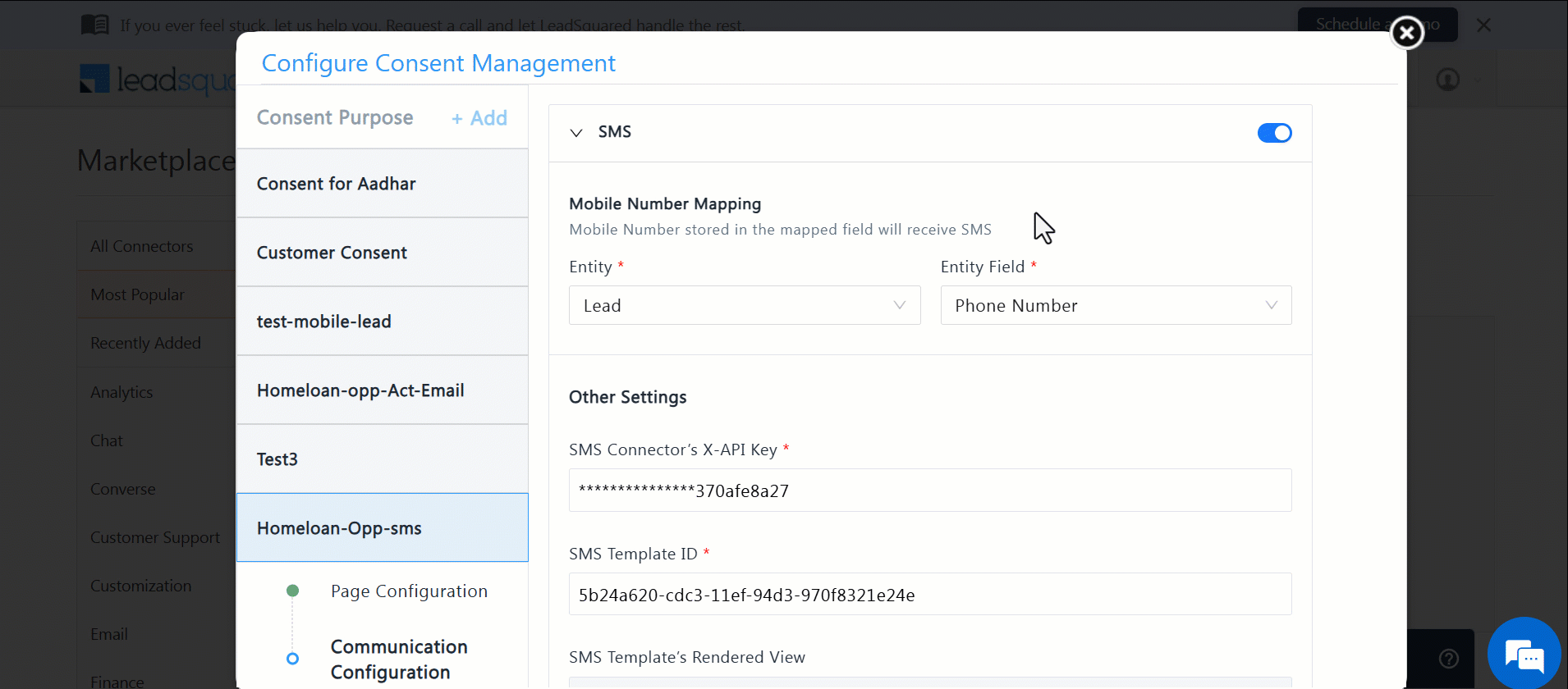 consent management sms communication